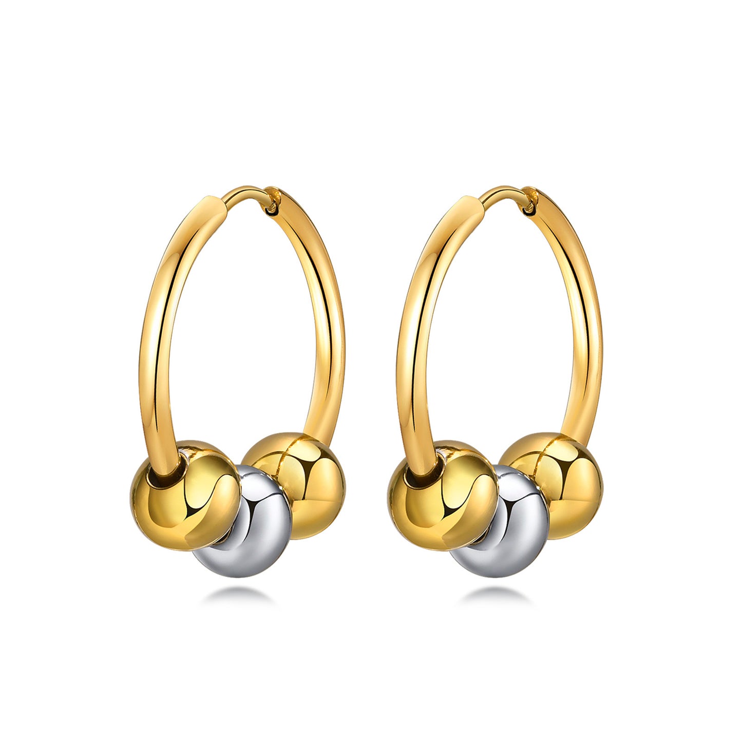 Luna Mixed Metal Hoops